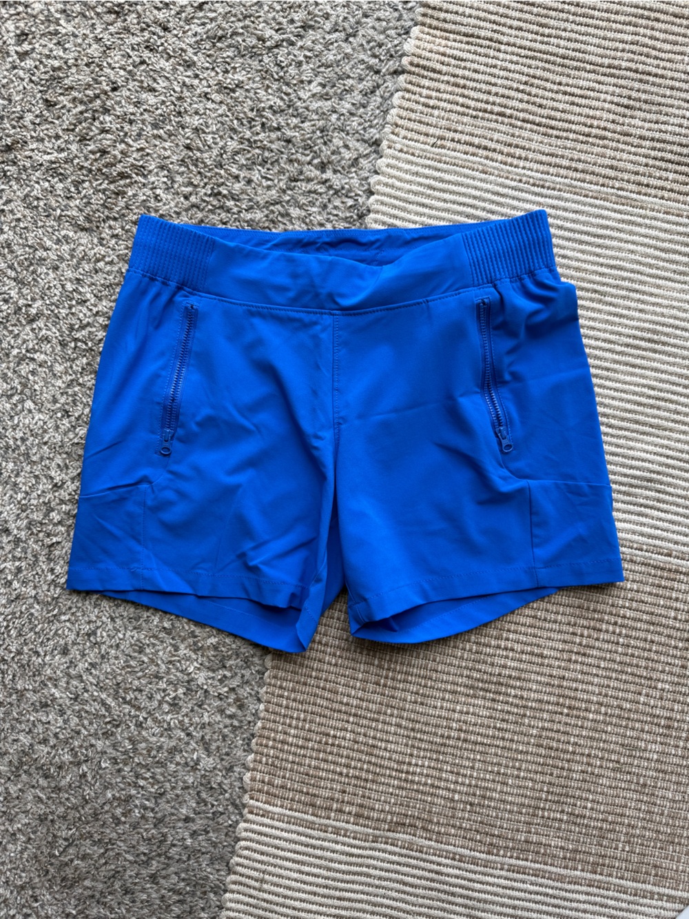 Columbia Royal Blue Athletic Shorts with Zipper Pockets